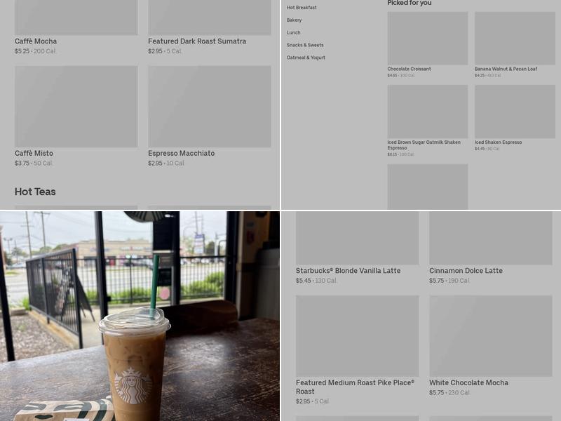 Starbucks Menu