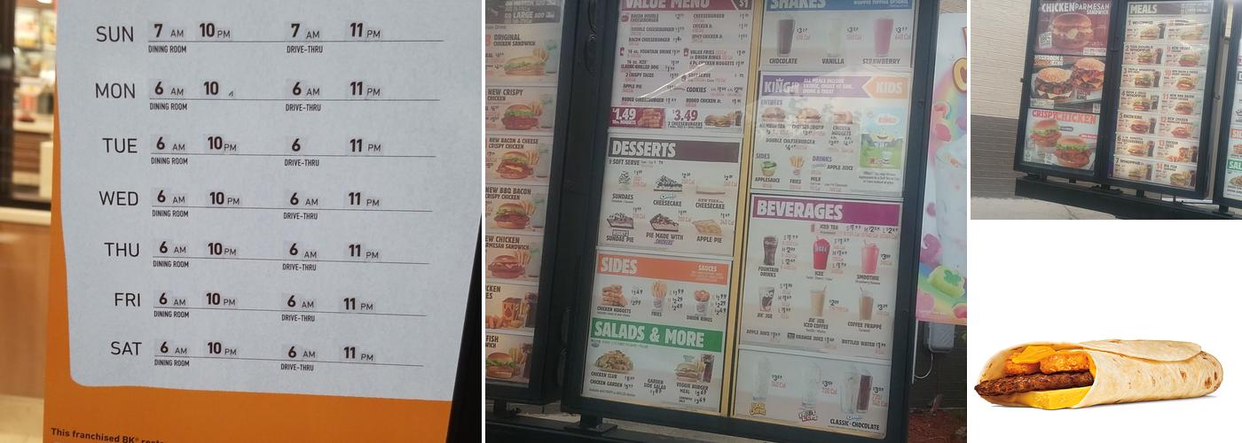 Burger King Menu
