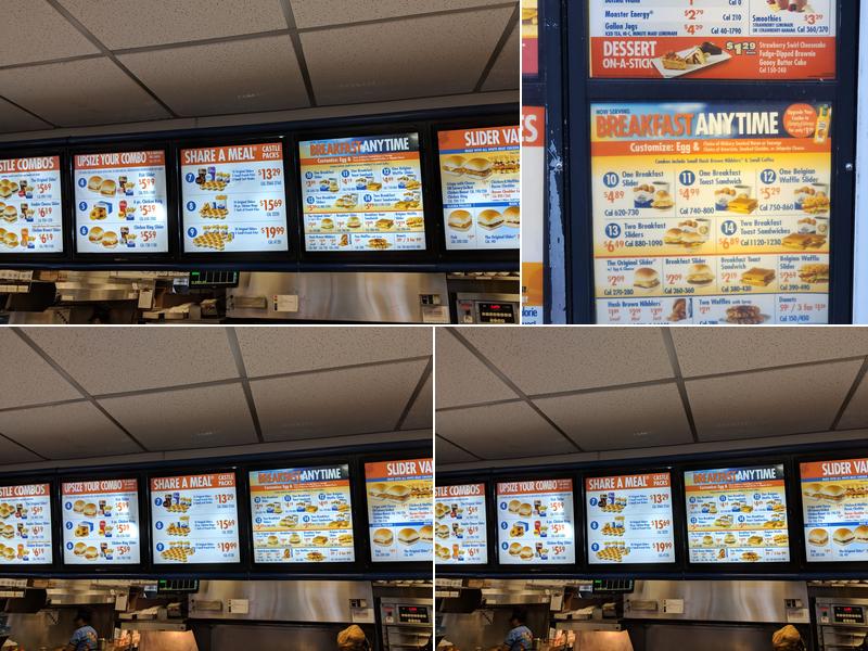White Castle Menu