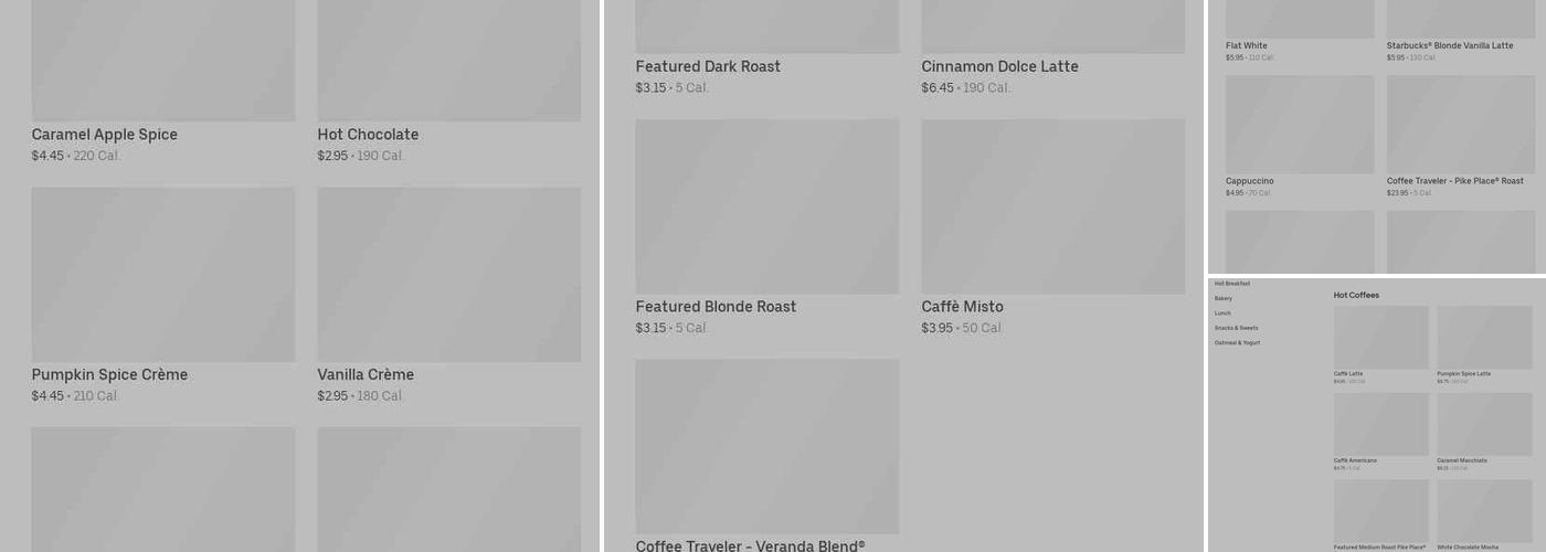 Starbucks Menu