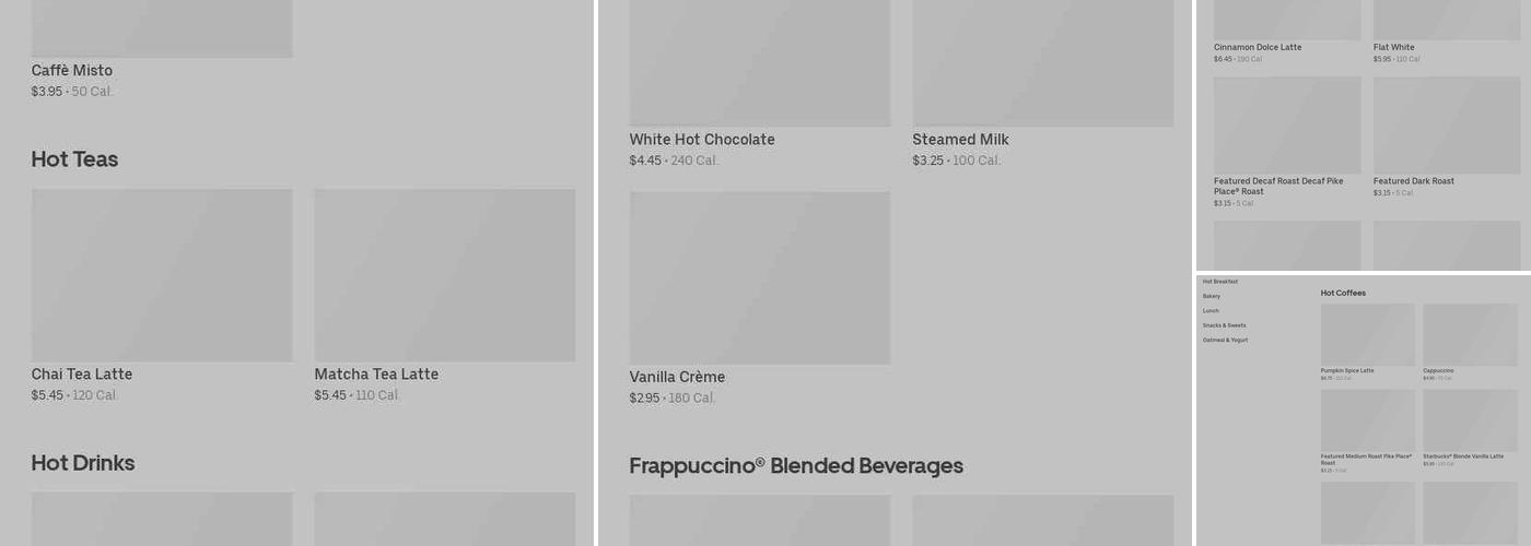 Starbucks Menu