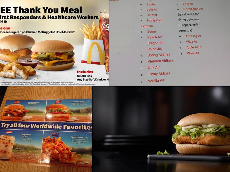 McDonald's Menu