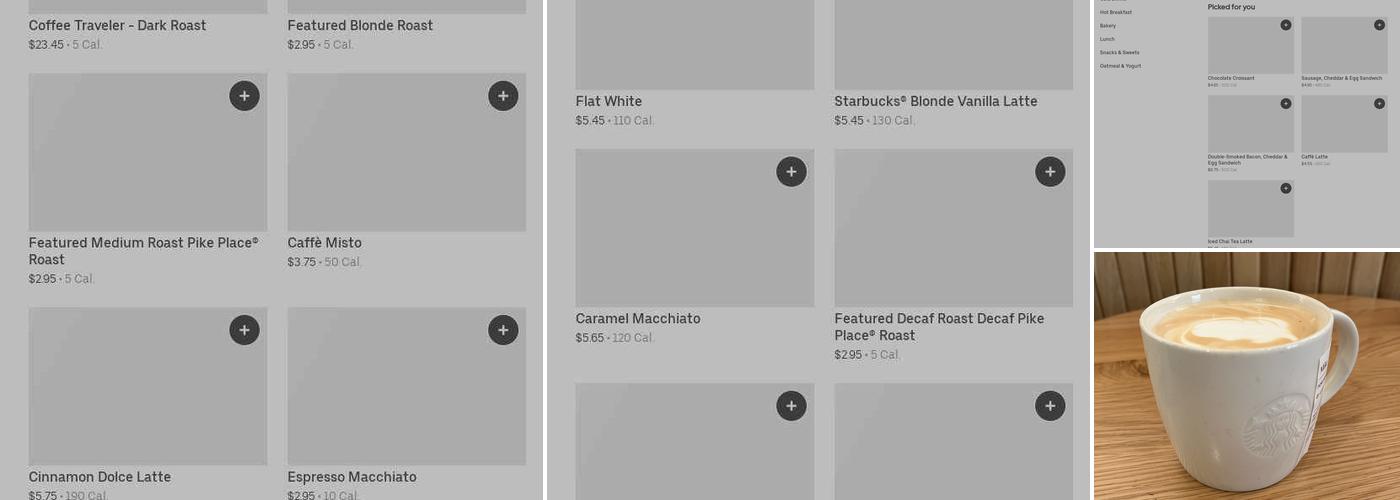 Starbucks Menu