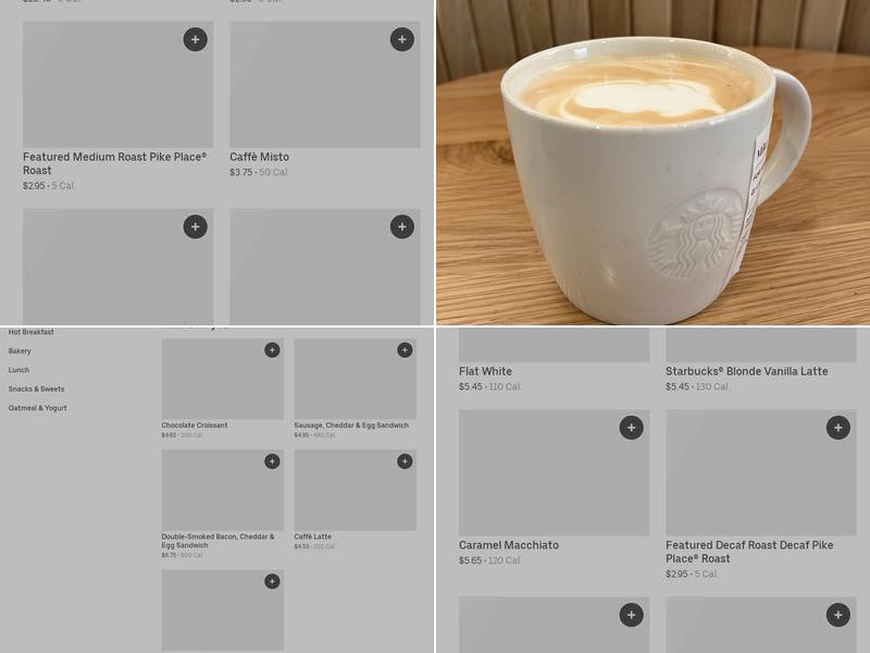Starbucks Menu