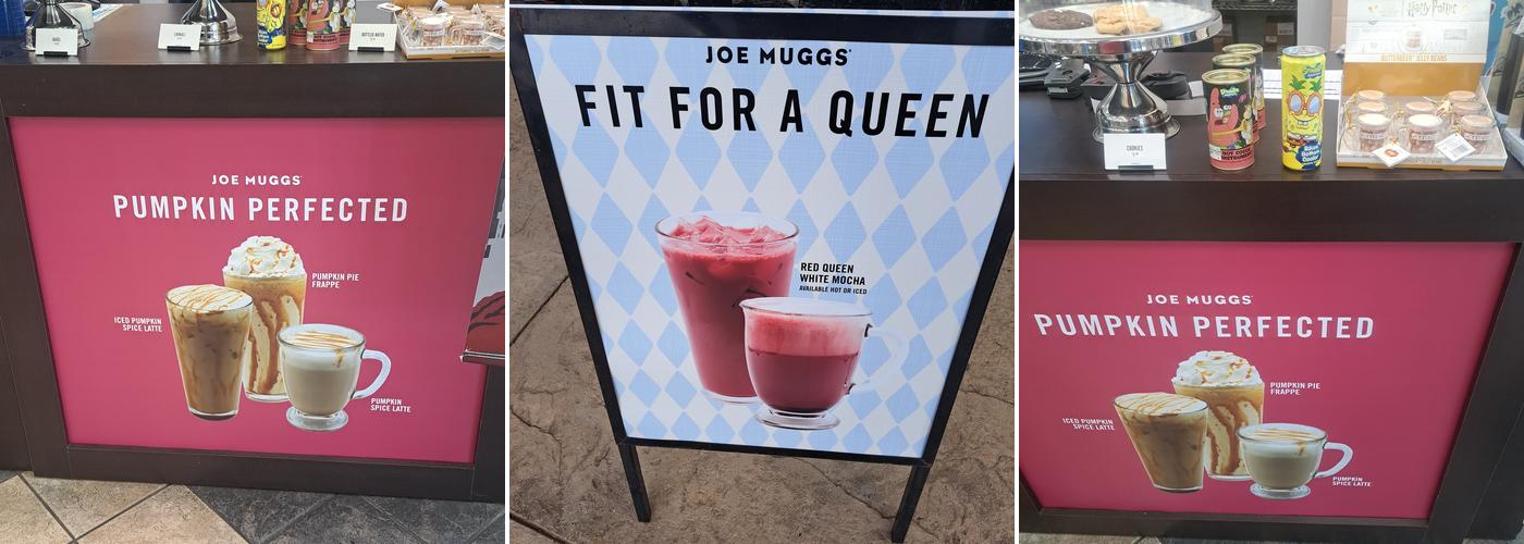 Joe Muggs Coffee Menu