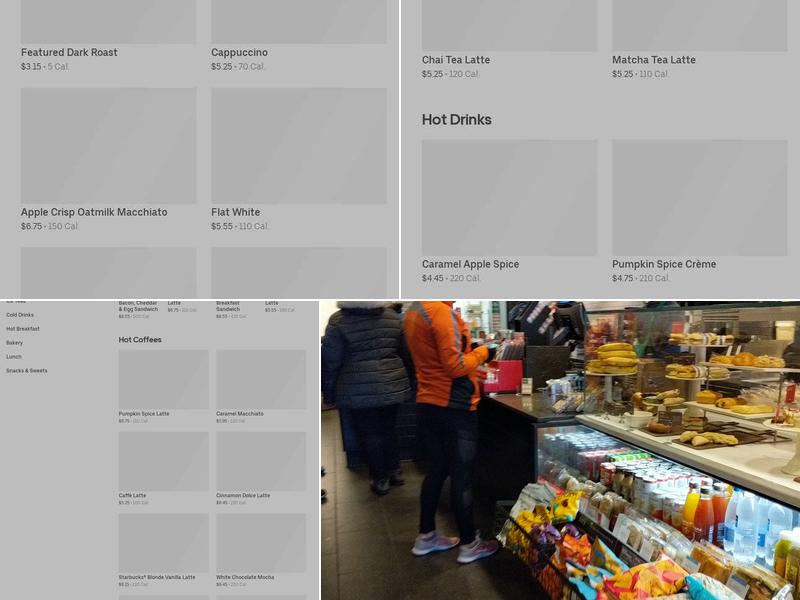 Starbucks Menu