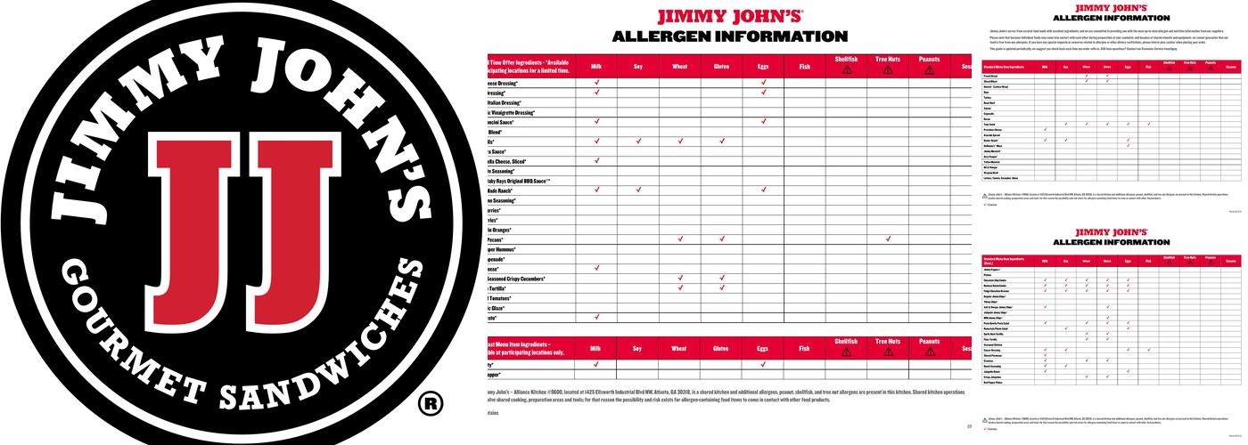 Jimmy John's Menu