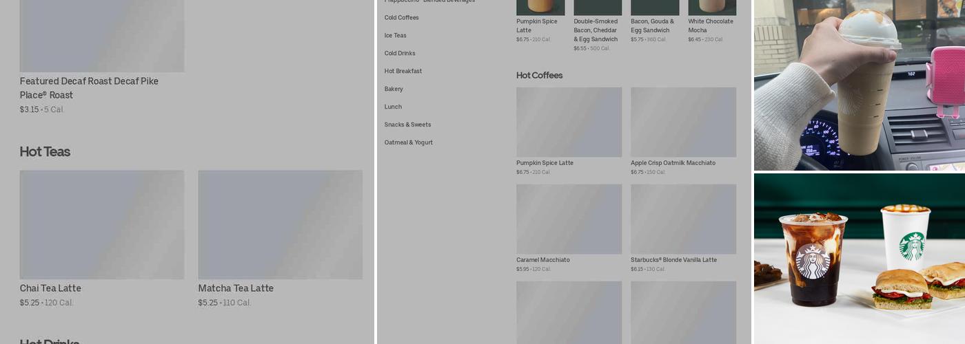 Starbucks Menu
