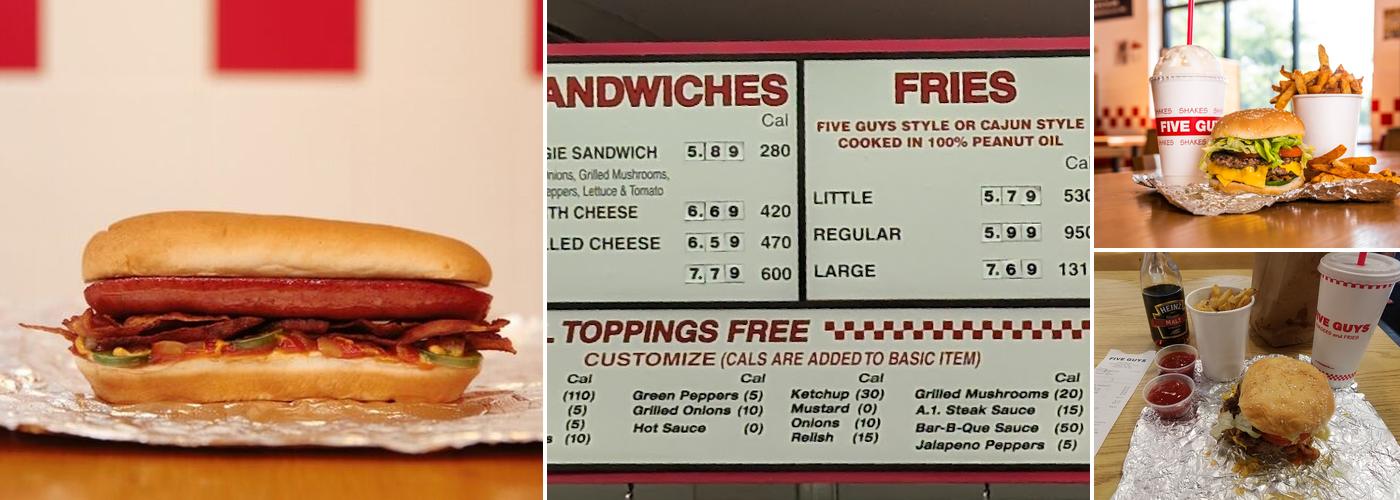 Five Guys Menu