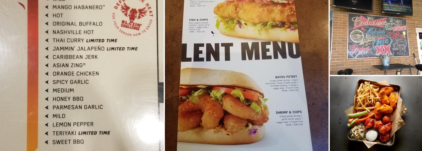 Buffalo Wild Wings Menu
