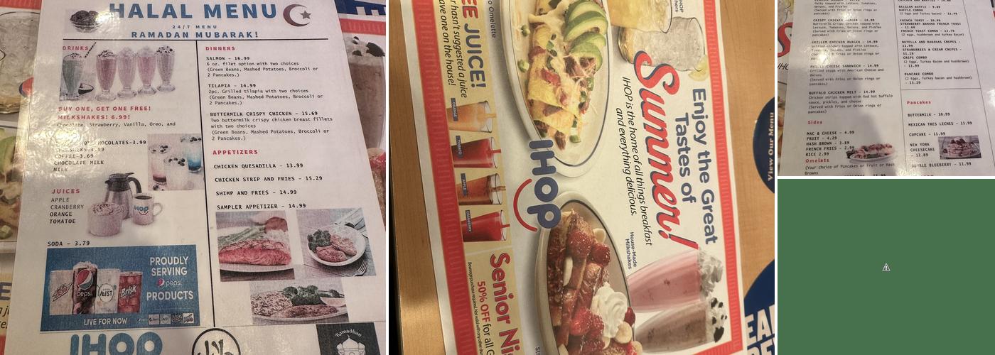IHOP Menu