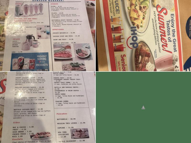 IHOP Menu