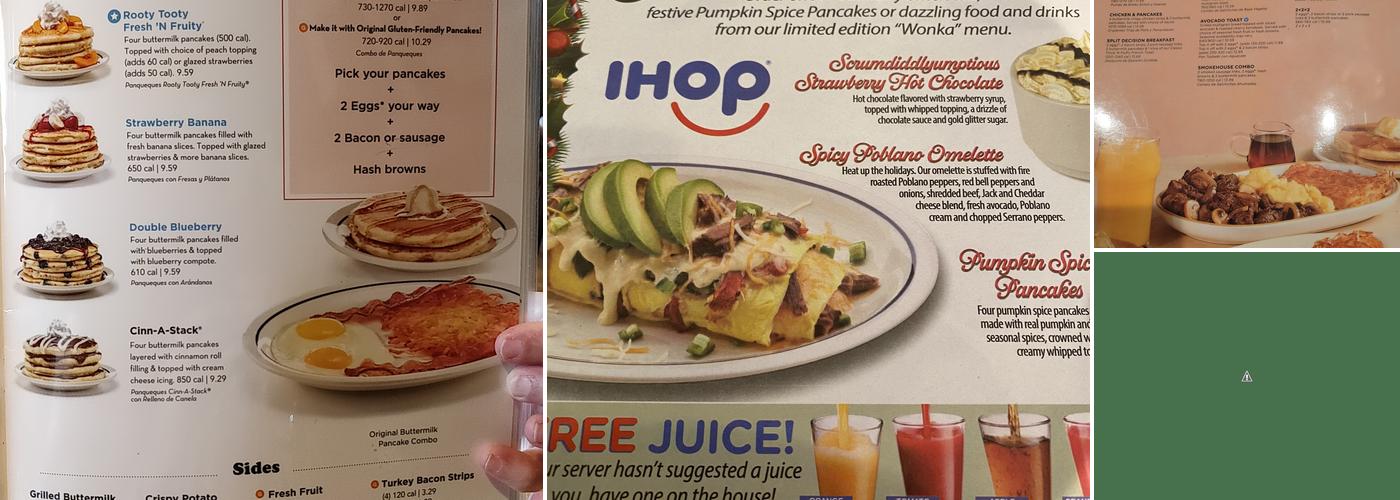 IHOP Menu