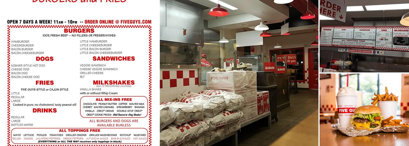 Five Guys Menu