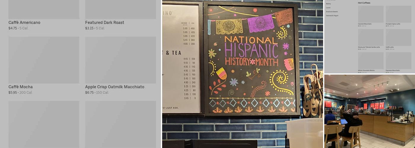 Starbucks Coffee Company Menu