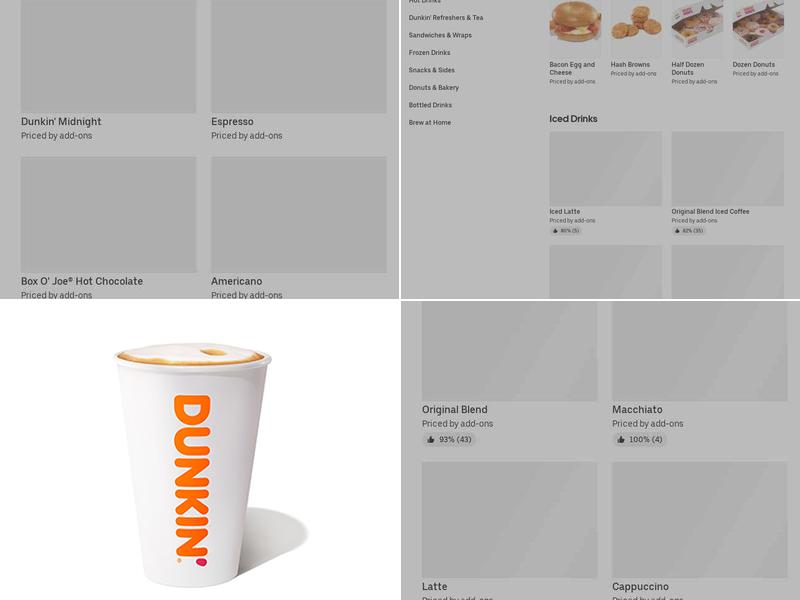 Dunkin' Menu