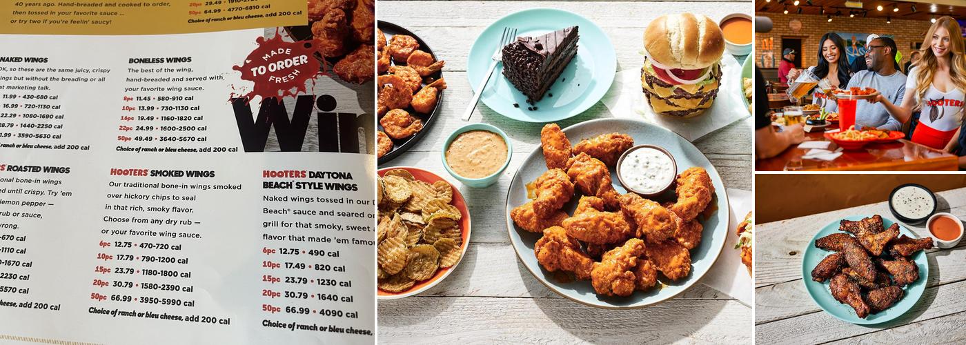 Hooters Menu