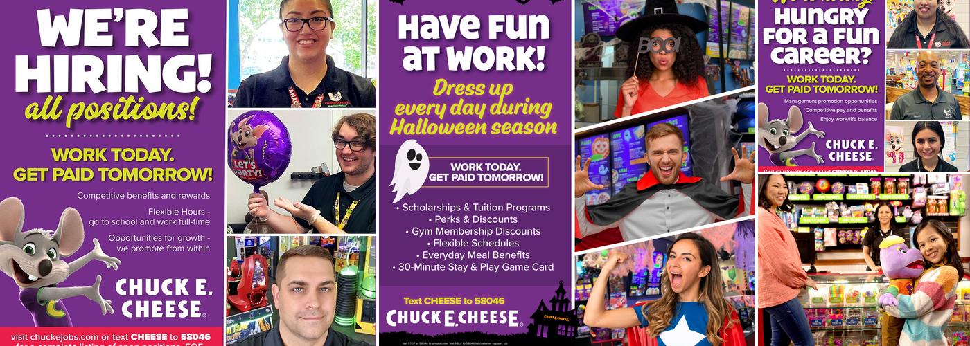 Chuck E. Cheese Menu