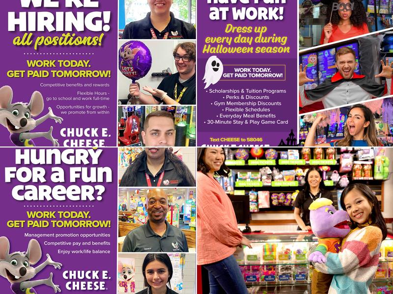 Chuck E. Cheese Menu
