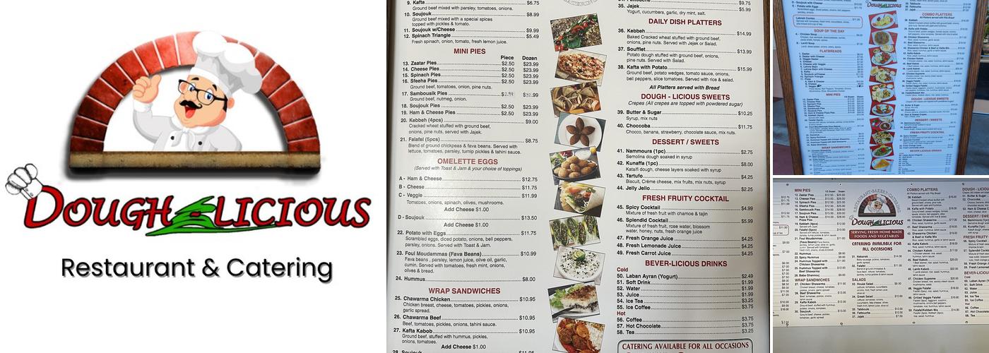DoughLicious Restaurant & Bakery Menu