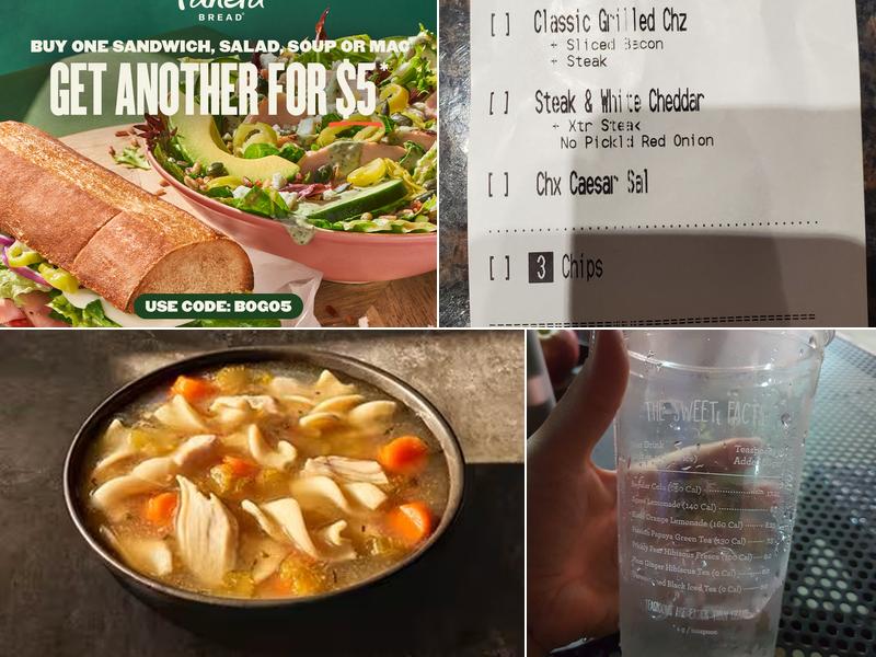 Panera Bread Menu