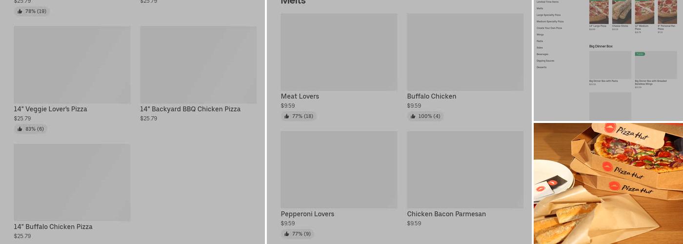 Pizza Hut Menu
