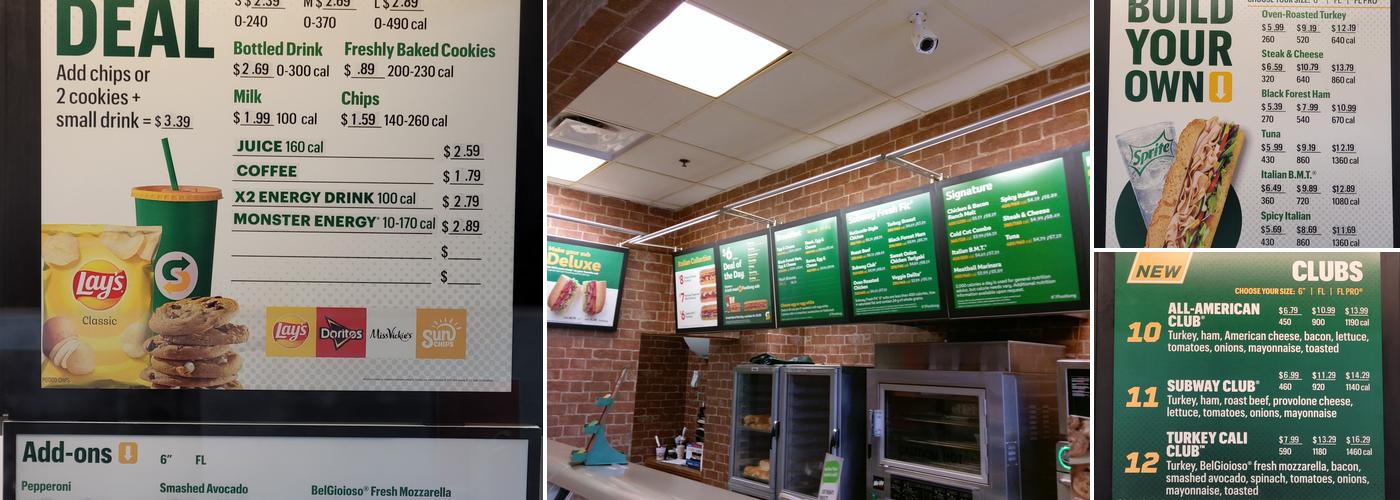 Subway Menu