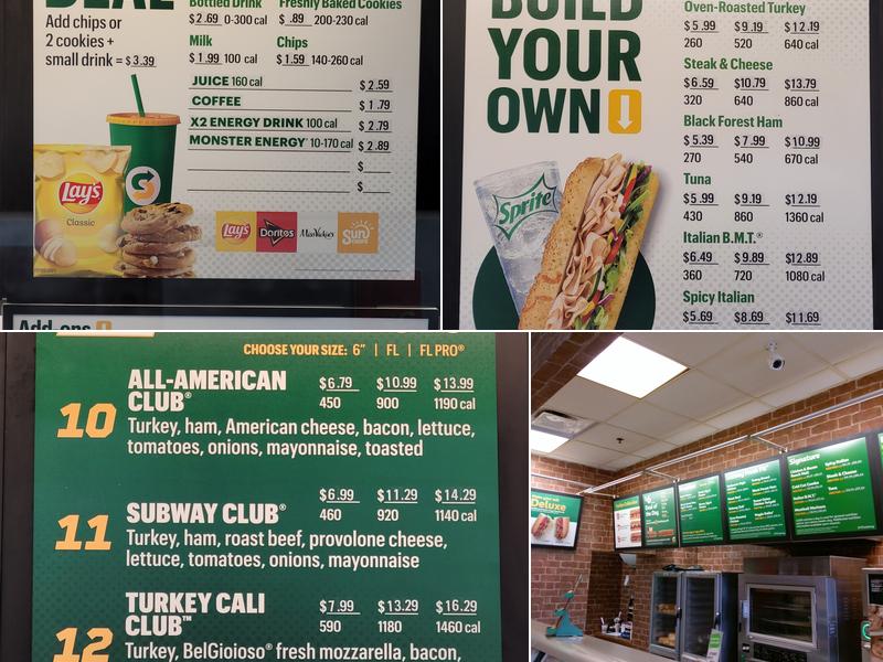 Subway Menu