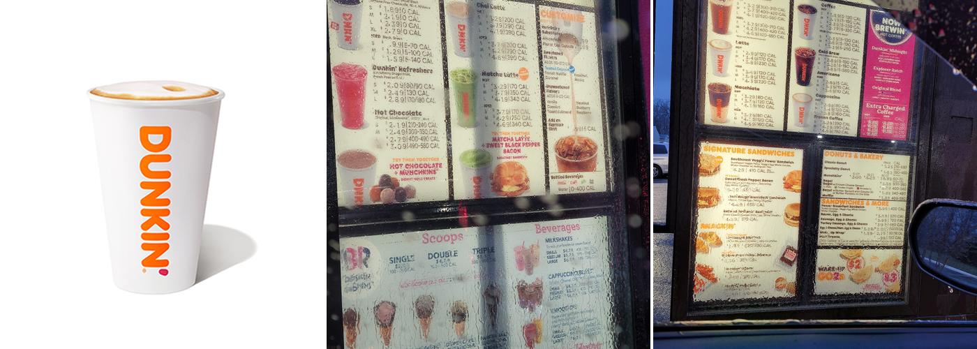 Dunkin' Menu