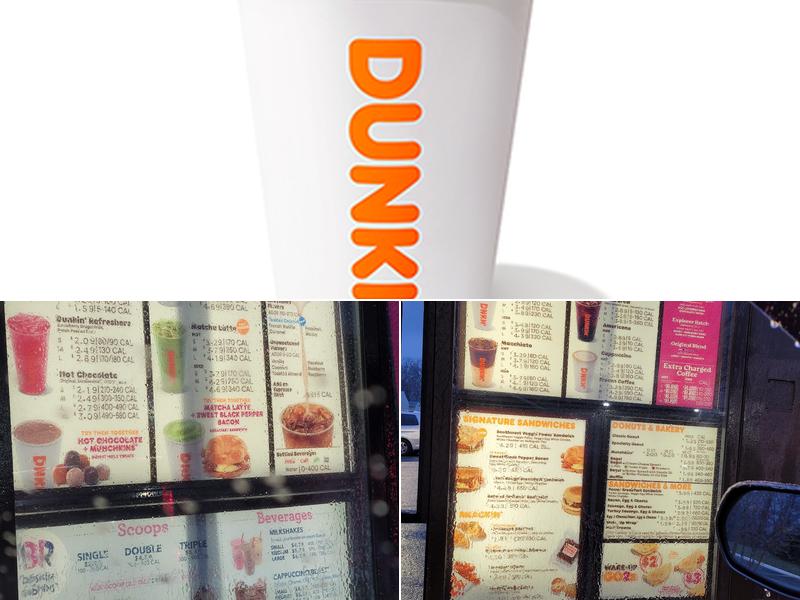 Dunkin' Menu