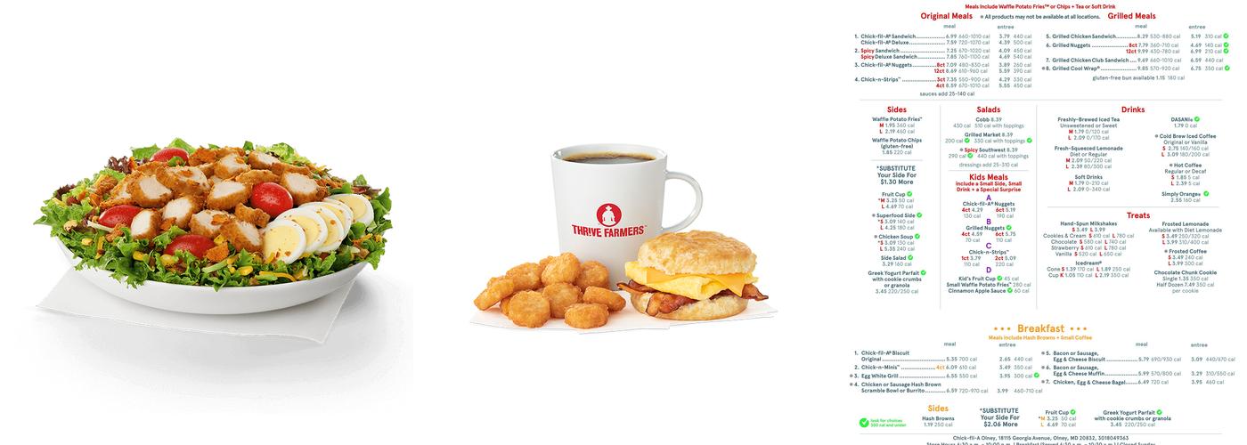 Chick-fil-A Menu