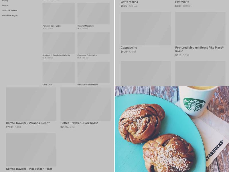 Starbucks Menu