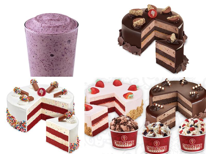 Cold Stone Creamery Menu