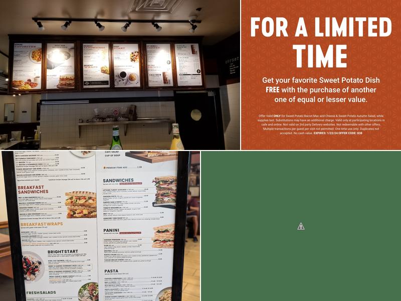 Corner Bakery Menu