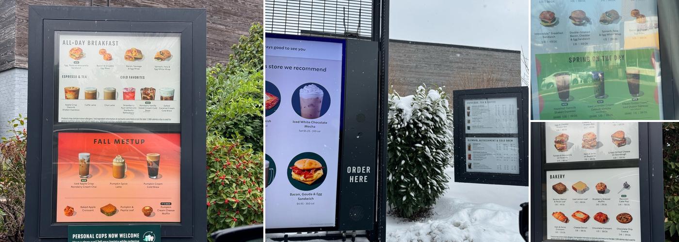 Starbucks Menu