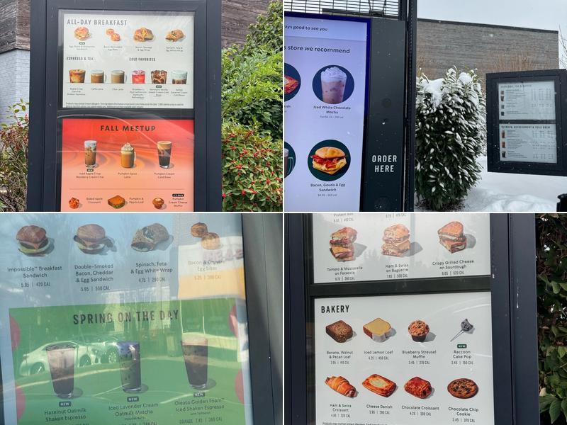 Starbucks Menu