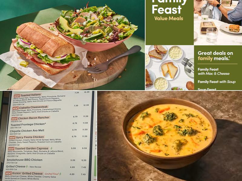 Panera Bread Menu