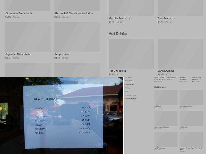 Starbucks Menu
