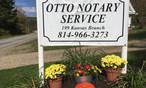 Otto Notary Service 199 Kansas Branch Rd, Duke Center Pennsylvania 16729