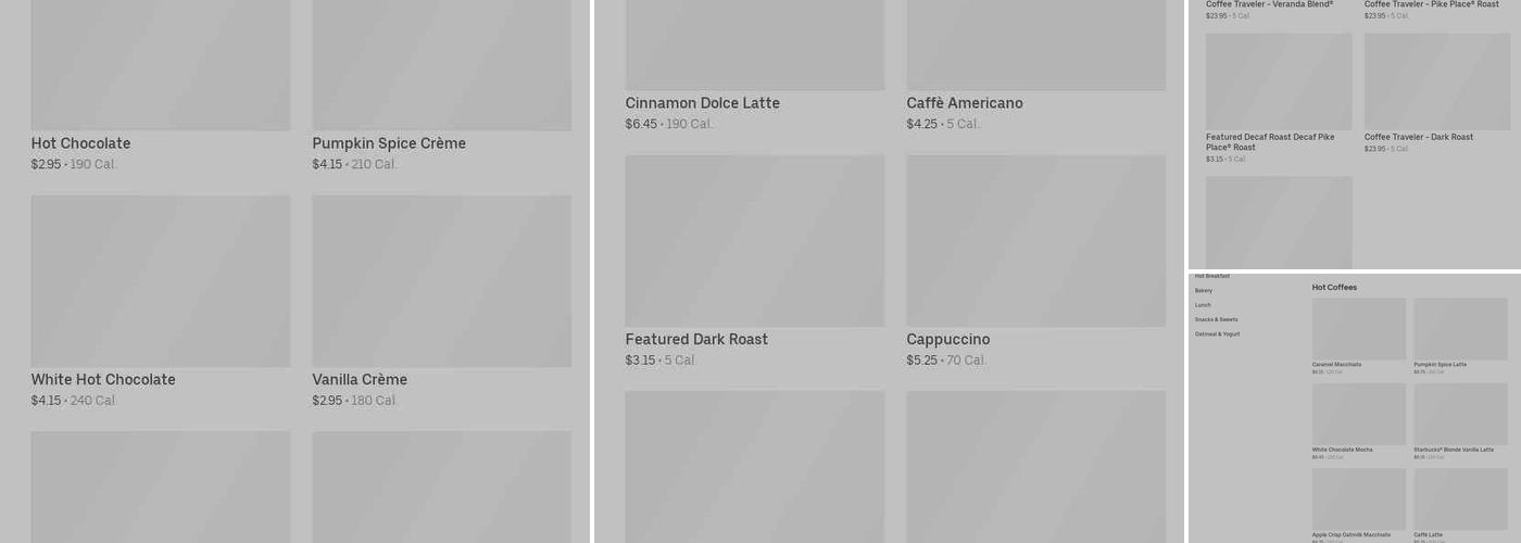 Starbucks Menu
