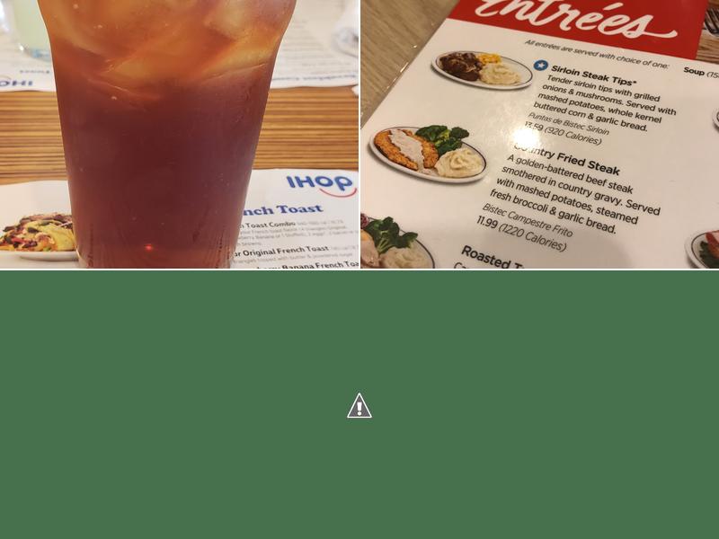 IHOP Menu