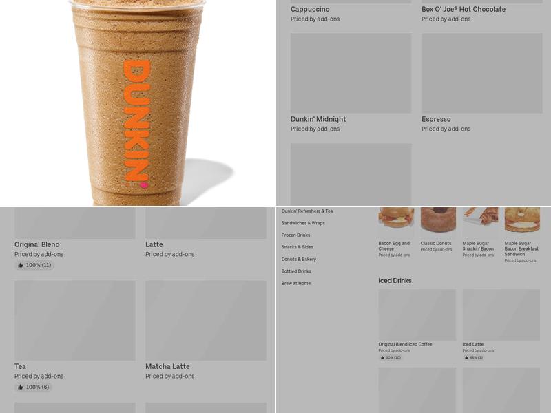 Dunkin' Menu
