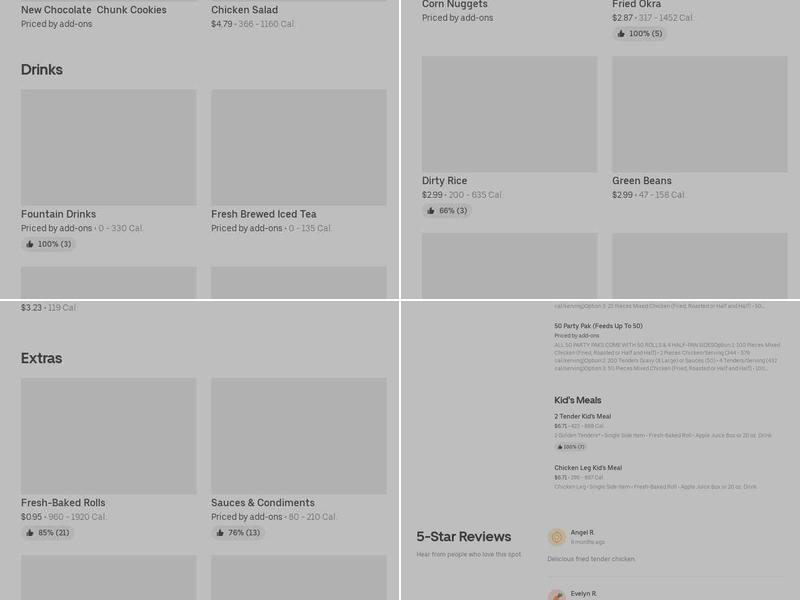 Specialty Cravings Menu