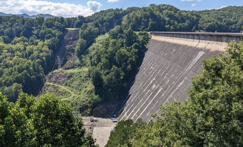 Fontana Dam and Visitors Center Fontana Dam