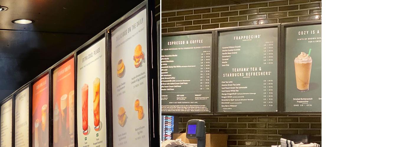Starbucks Menu