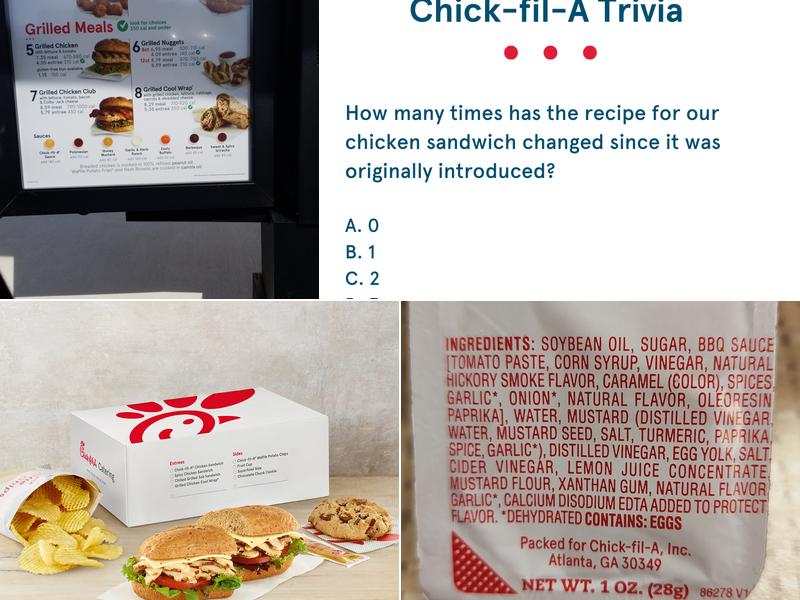 Chick-fil-A Menu