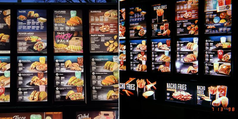 Taco Bell Menu
