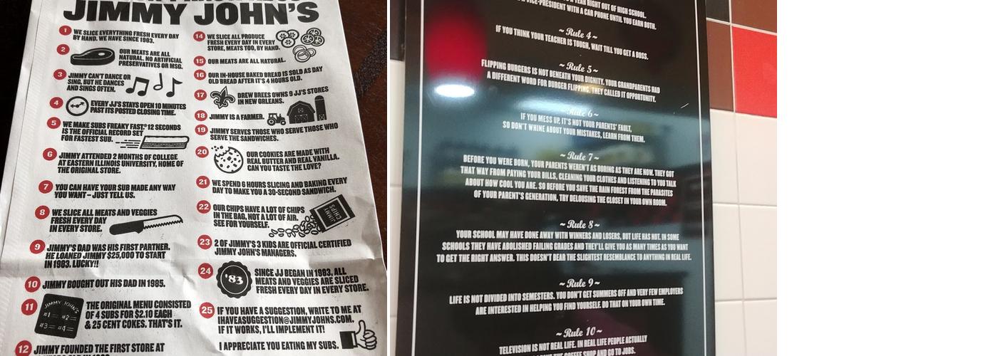 Jimmy John's Menu