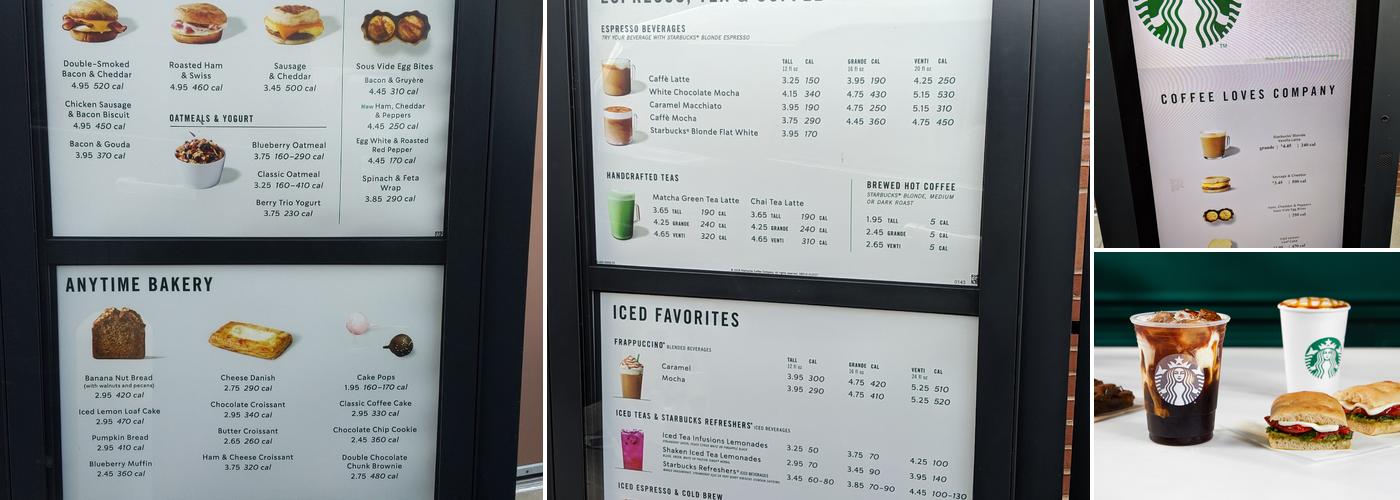 Starbucks Menu