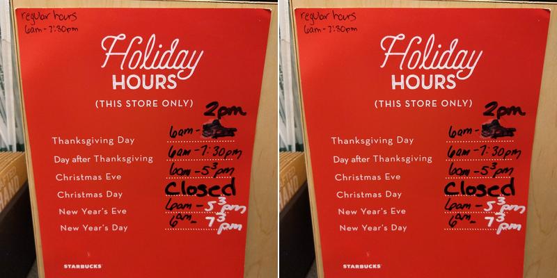 Starbucks Menu